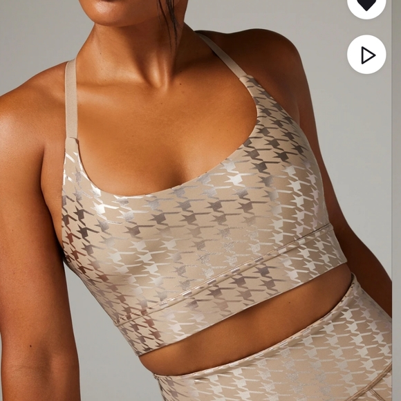 Savage X Fenty Band-It Houndstooth Low-Impact Sports Bra, BNWT, Sz M - Picture 2 of 16